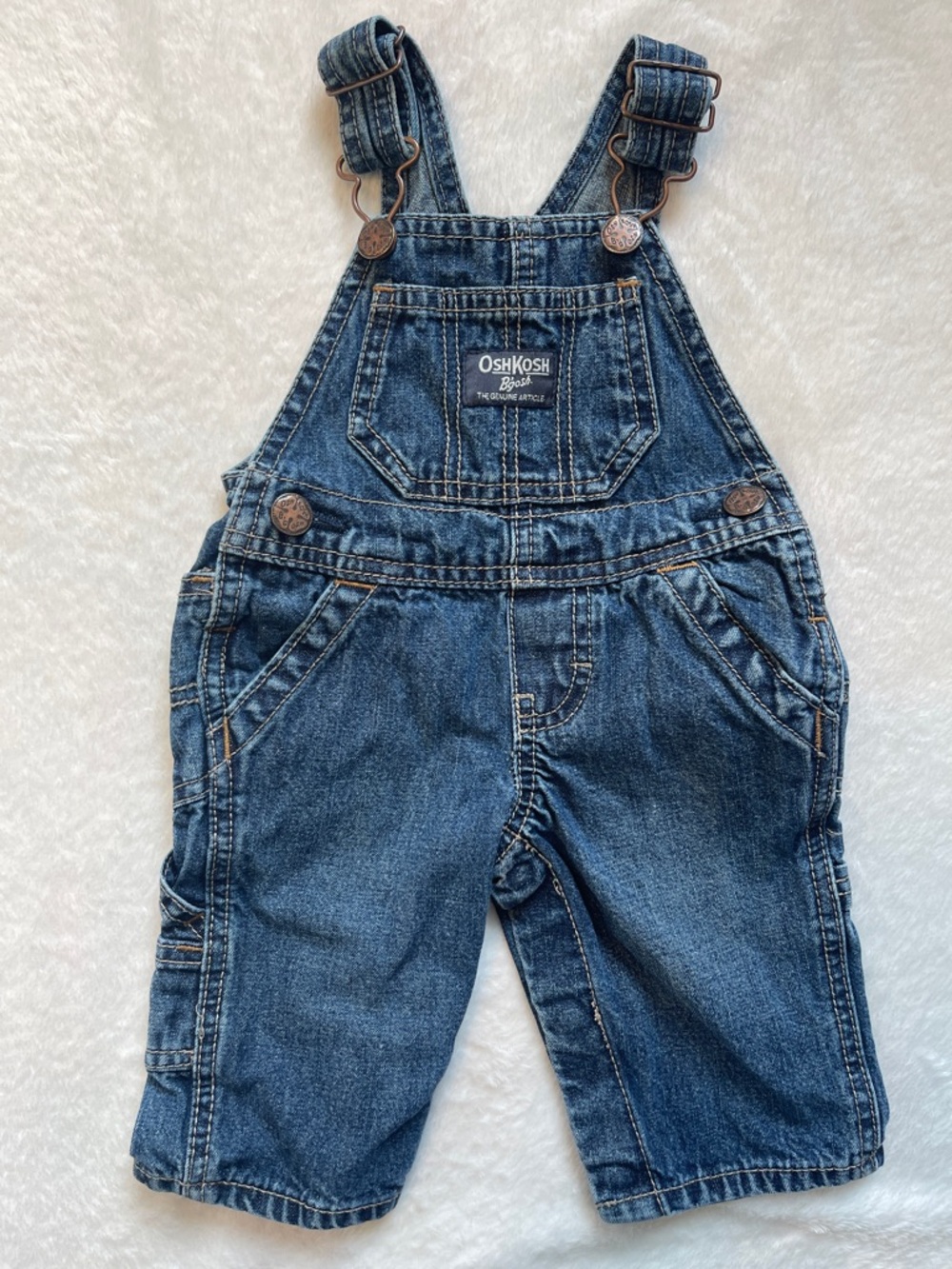 OshKosh B'gosh Dark Blue Denim Toddler Overalls